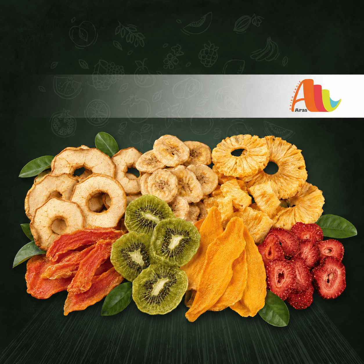 mix de frutas deshidratadas naturales Aras Frutas